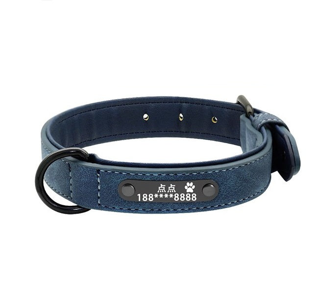 Traction Rope Lettered Dog Collar with Anti-Lost Tag – Stylish & Secure