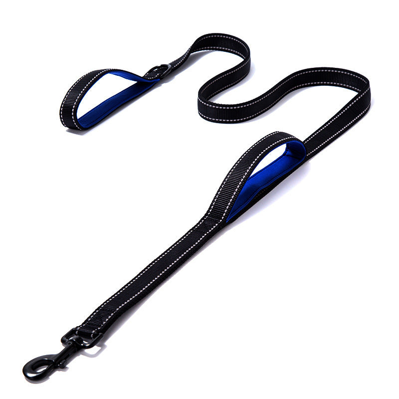 Double-Thick Reflective Nylon Leash – Safety & Strength Combined