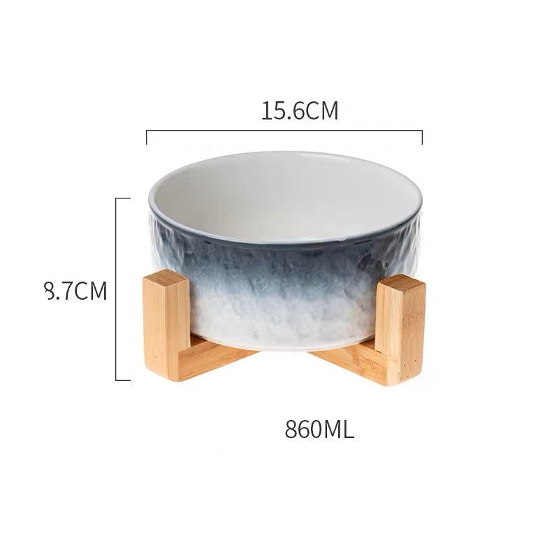Elegant Ceramic Pet Bowl – Stylish Feeding for Cats & Dogs