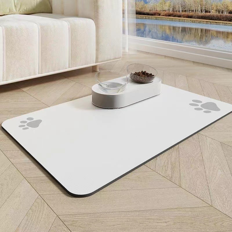 Quick-Dry Diatom Floor Mat – Spill-Proof & Waterproof Pet Placemat