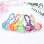 Cotton Rope Ball Toy – Interactive Chew & Fetch for Small & Medium Dogs