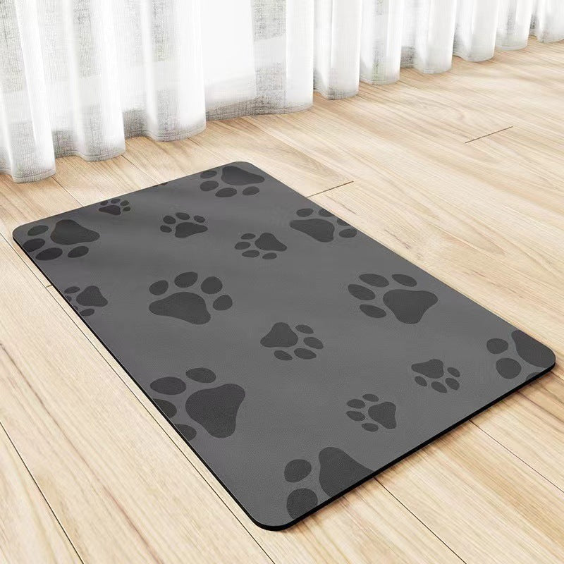 Quick-Dry Diatom Floor Mat – Spill-Proof & Waterproof Pet Placemat