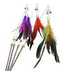 Interactive Feather Bells Cat Toy | Engaging Bell & Feather Teaser for Cats