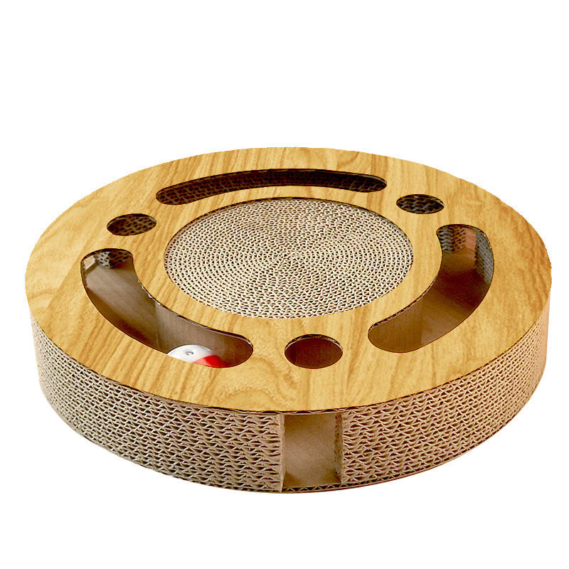 Interactive Cat Scratcher Ball with Bell – Large Claw Sharpener Toy