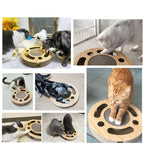 Interactive Cat Scratcher Ball with Bell – Large Claw Sharpener Toy