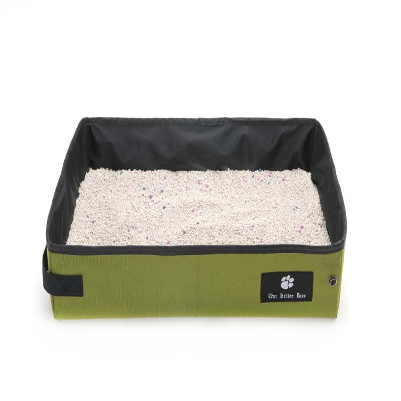 Portable Folding Cat Litter Box – Leak-Proof, Waterproof, Travel-Friendly