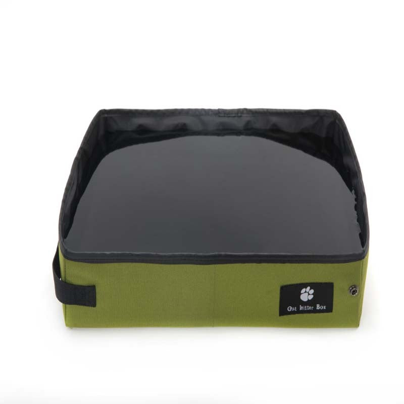 Portable Folding Cat Litter Box – Leak-Proof, Waterproof, Travel-Friendly
