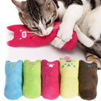 Catnip Cat Toy Pillow | Interactive Plush Toy for Teeth Grinding & Biting | Mint-Scented Cat Accessory