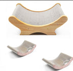 U-Shaped Bed Cat Toy with Paw Grinder – Eco-Friendly Corrugated Cardboard,