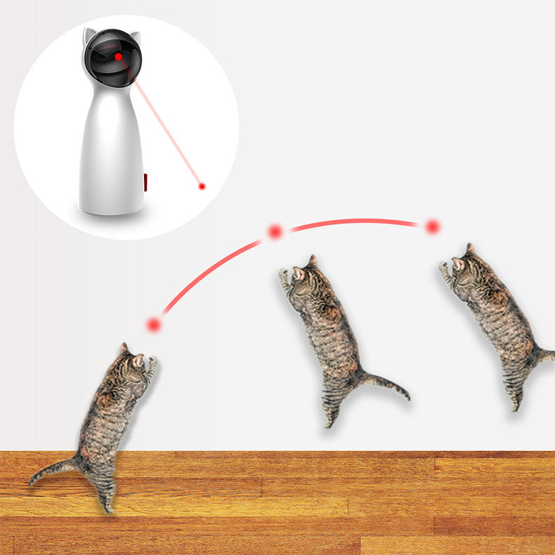 Automatic Cat Laser Toy | Interactive Smart Teasing LED Laser for Cats