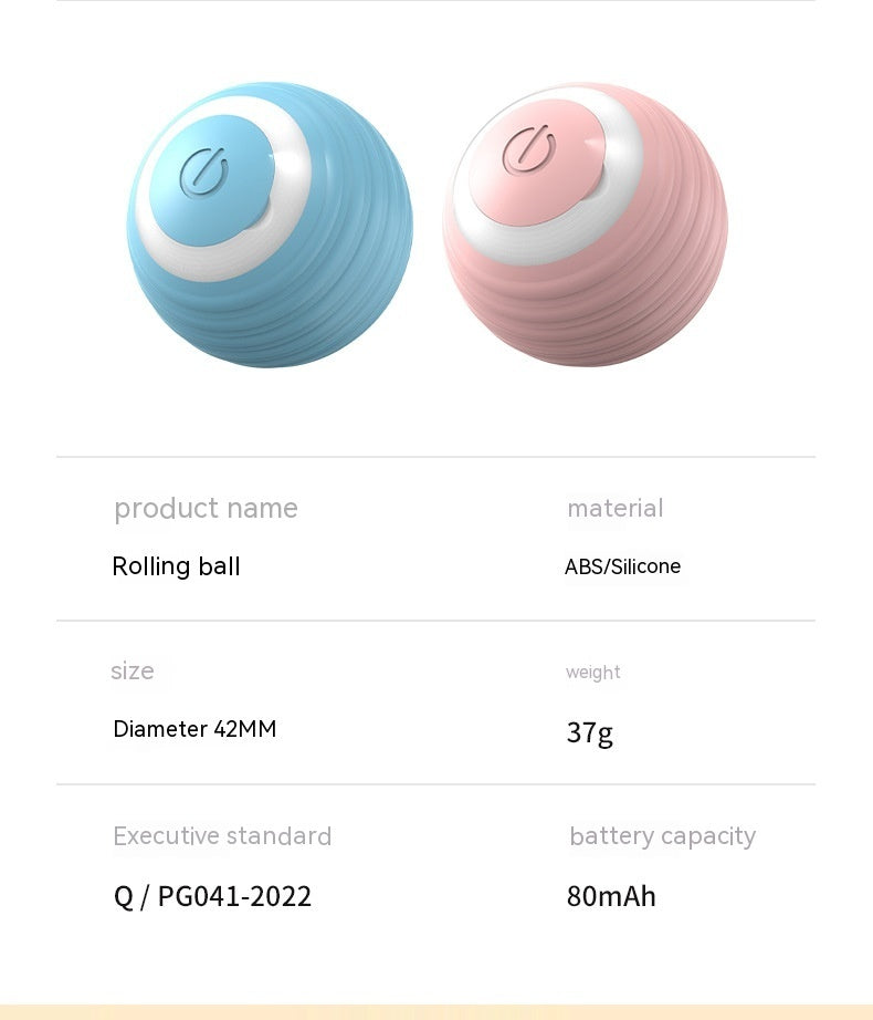 Automatic Moving Bouncing Rolling Ball – Smart Interactive Cat Toy for Indoor Cats