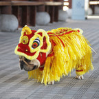 Jizai Little Lion Pet Costume | Chinese Style Lion Dance Outfit for Dogs and Cats