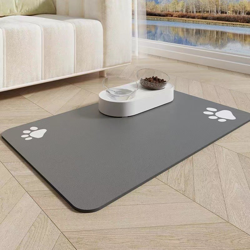 Quick-Dry Diatom Floor Mat – Spill-Proof & Waterproof Pet Placemat