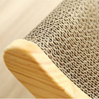 U-Shaped Bed Cat Toy with Paw Grinder – Eco-Friendly Corrugated Cardboard,