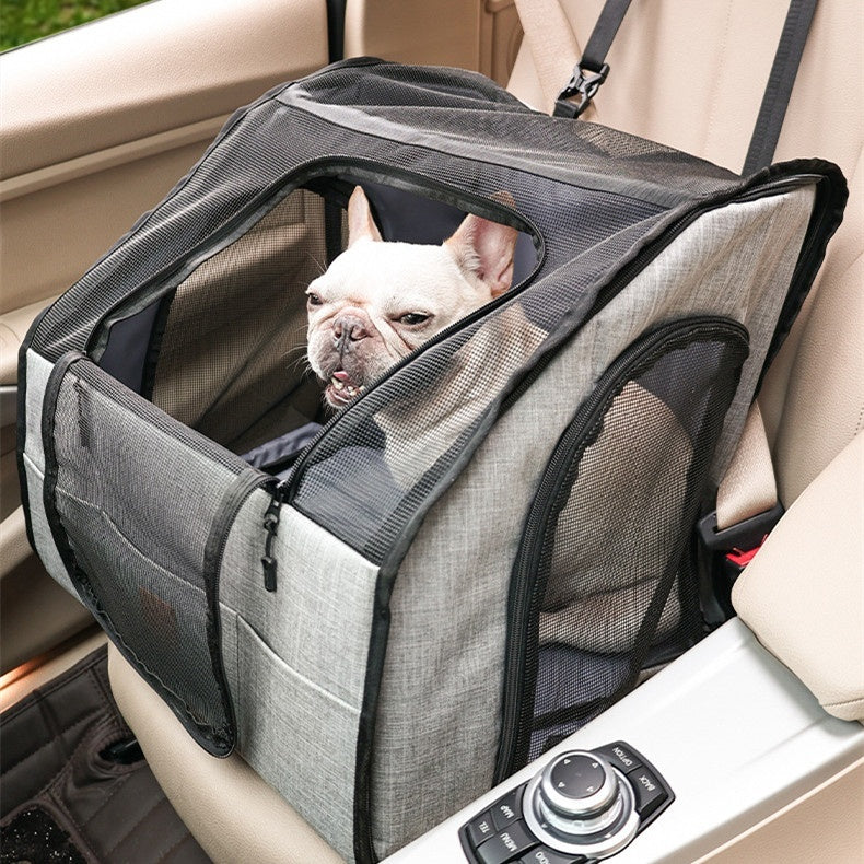 Portable Foldable Waterproof Car Pet Cage Mat – Tough & Travel-Ready