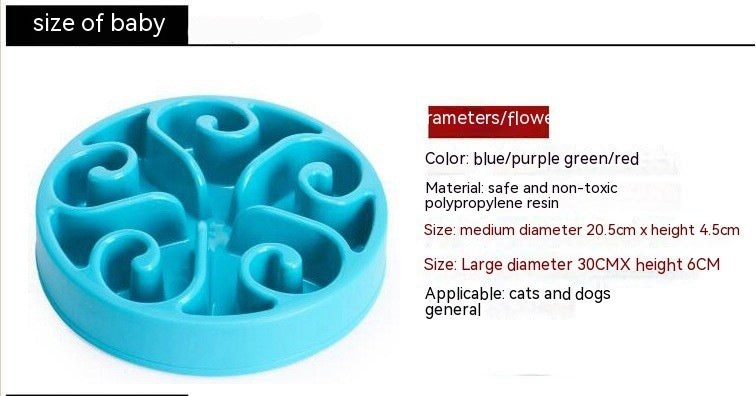 Pet Anti-Choke Slow Feeder Dog Bowl | Maze Design for Healthy Eating