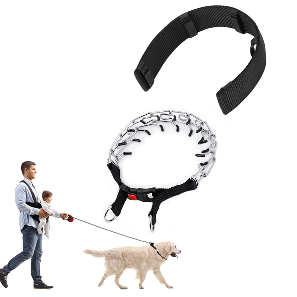 Heavy-Duty Spike Training Chain Collar — Strong Control & Bold Style