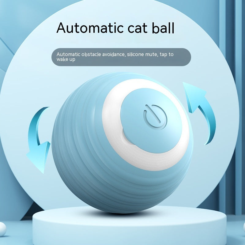Automatic Moving Bouncing Rolling Ball – Smart Interactive Cat Toy for Indoor Cats