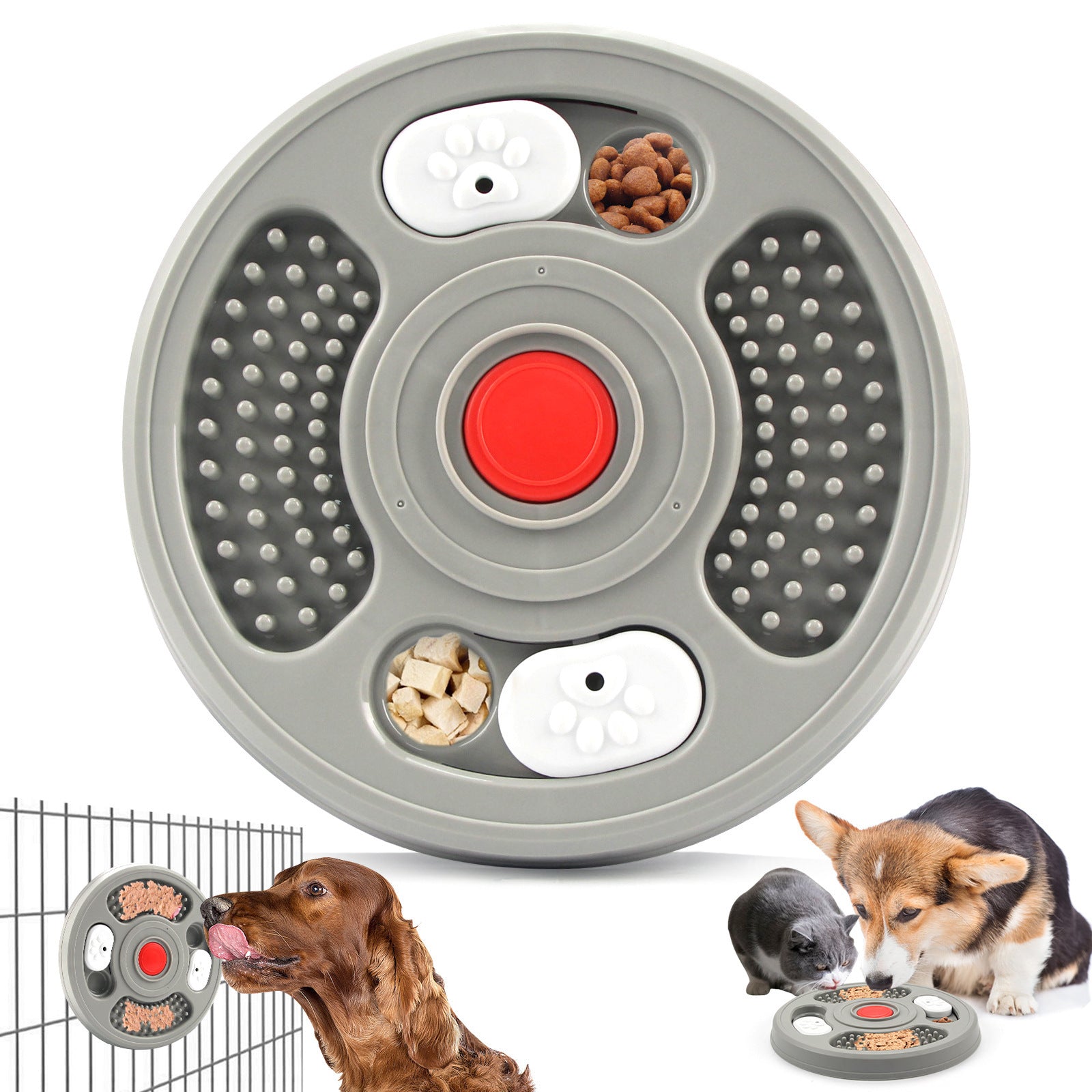 Lick & Learn Treat Plate – Calming Interactive Toy for Dogs