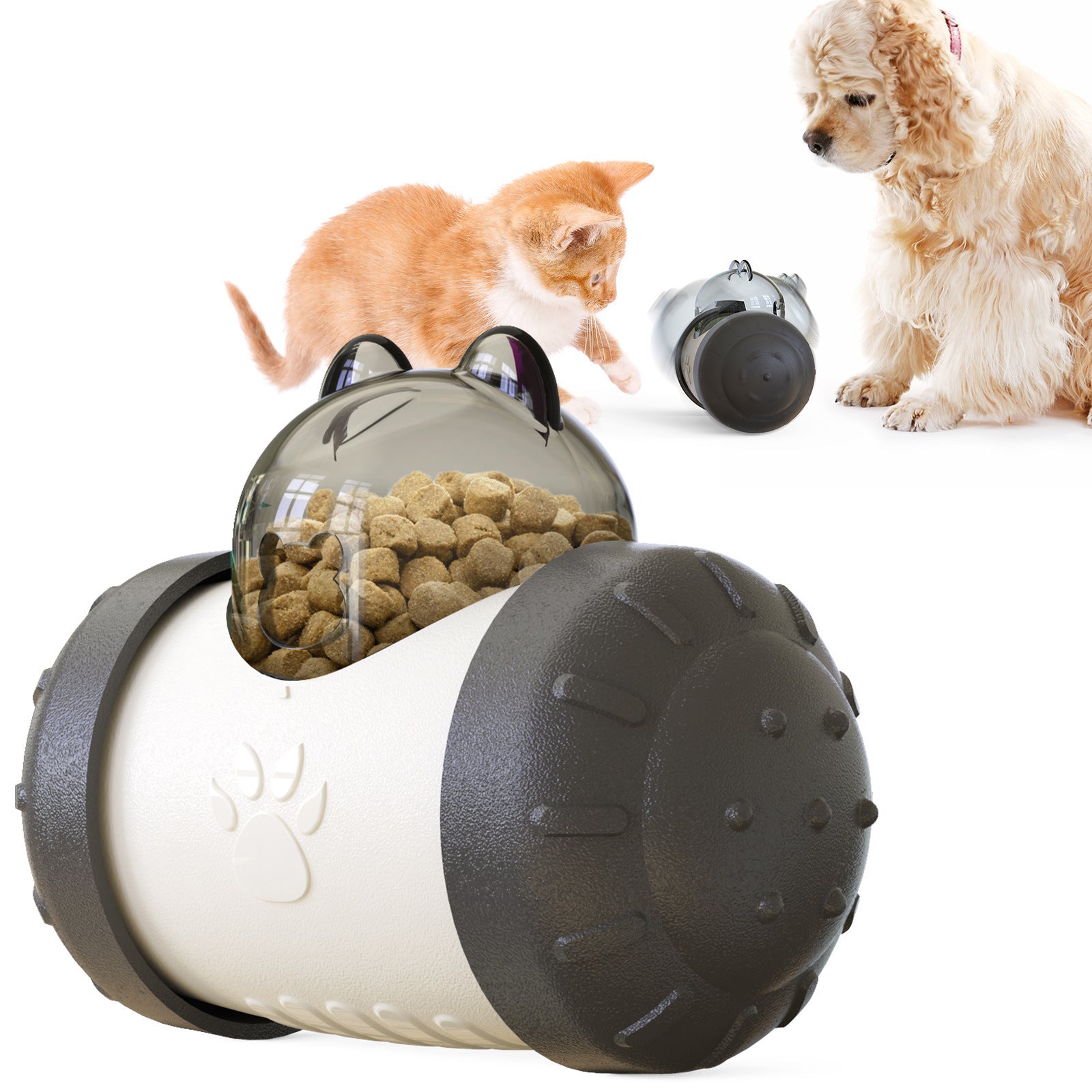 Interactive Treat Dispensing Toy – Dual Ball Design for Cats & Dogs, Adjustable Difficulty,