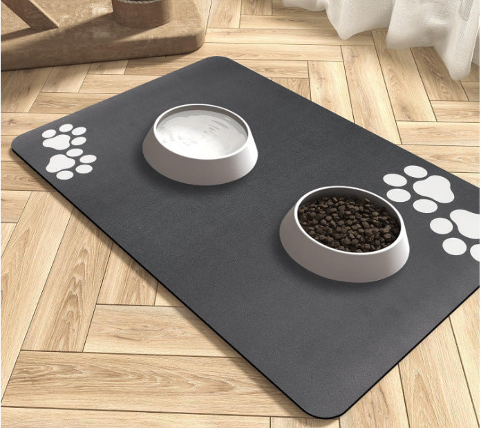 Quick-Dry Diatom Floor Mat – Spill-Proof & Waterproof Pet Placemat