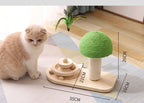 Interactive Cat Scratcher with Double Sisal Balls – Durable Wooden Base, Engaging Play