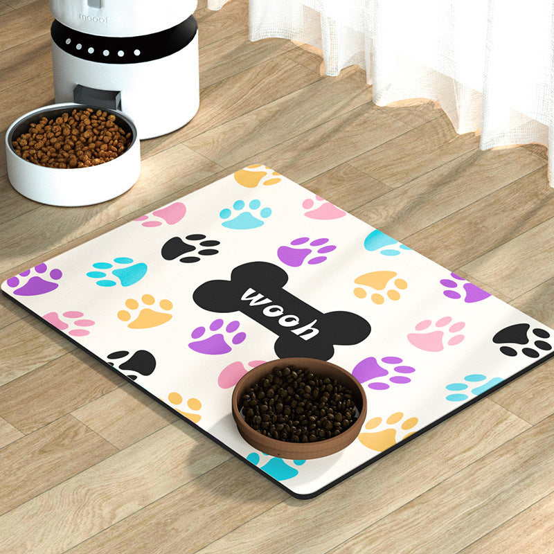 Quick-Dry Diatom Floor Mat – Spill-Proof & Waterproof Pet Placemat