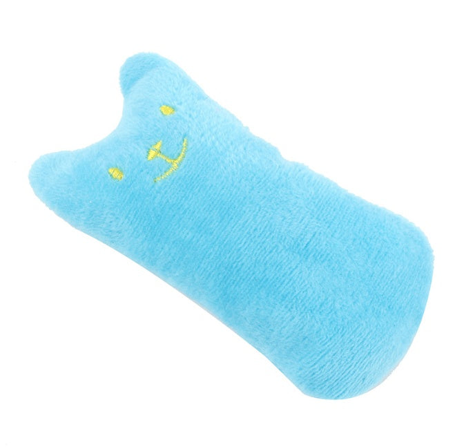 Catnip Cat Toy Pillow | Interactive Plush Toy for Teeth Grinding & Biting | Mint-Scented Cat Accessory