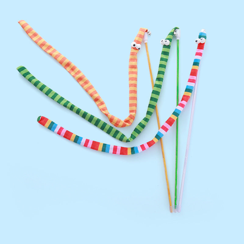 Interactive Plush Cat Wand Toy – Colorful Teaser Stick for Cats & Kittens – Engaging Playtime with Cute Shapes & Vibrant Colors