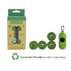 Fragrance Degradable Pet Garbage Bags with Dispenser | Eco-Friendly Poop Bags for Dogs and Cats