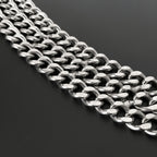 Double-Row Metal Training Chain Collar — Strong & Stylish Control