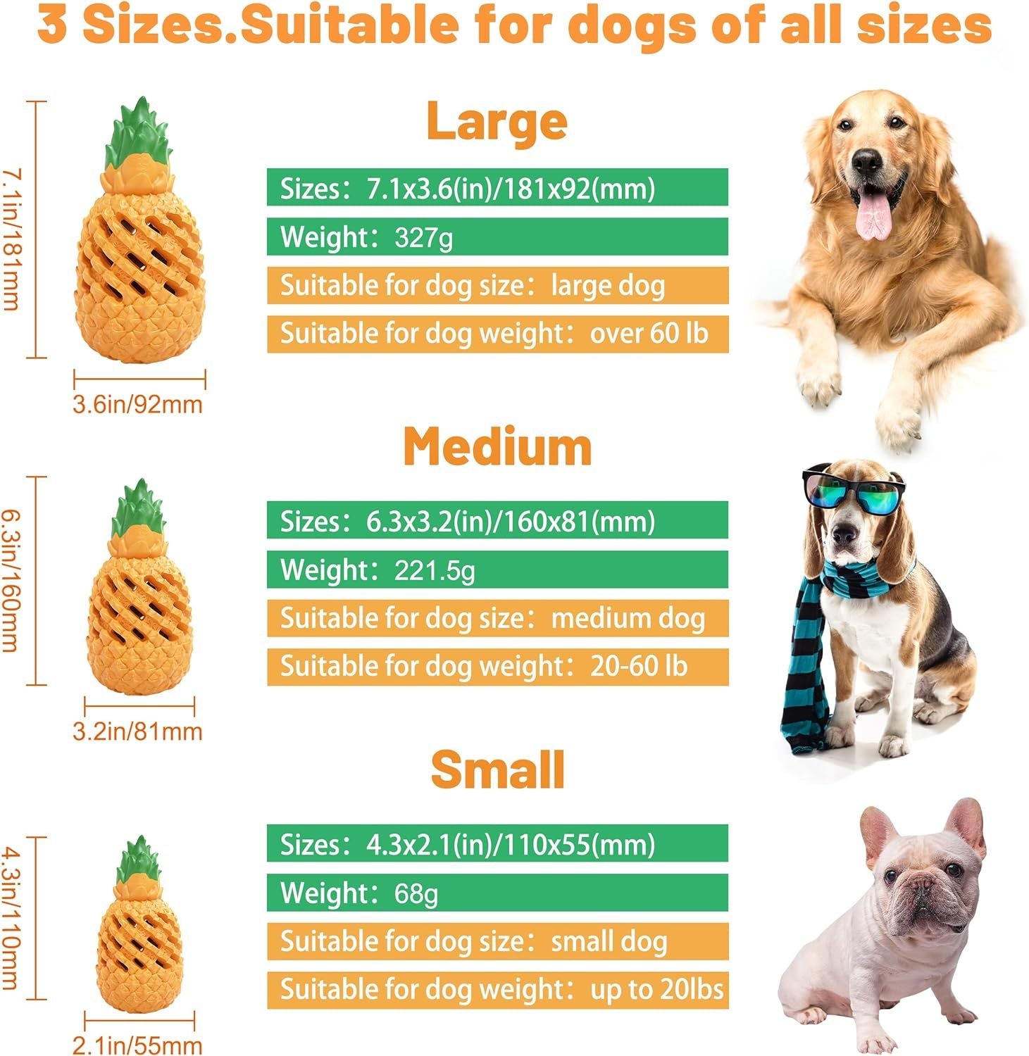 Pineapple Indestructible Chew Toy – Built for Tough Chewers