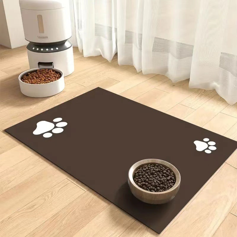 Quick-Dry Diatom Floor Mat – Spill-Proof & Waterproof Pet Placemat