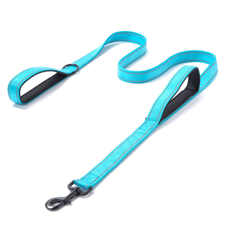 Double-Thick Reflective Nylon Leash – Safety & Strength Combined