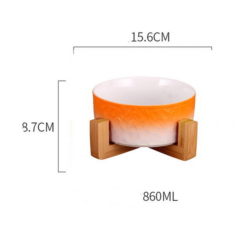 Elegant Ceramic Pet Bowl – Stylish Feeding for Cats & Dogs