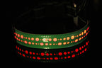 LED Luminous Leather Dog Collar – Engraved Style & Night Visibility