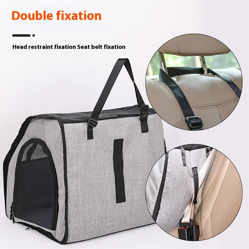 Portable Foldable Waterproof Car Pet Cage Mat – Tough & Travel-Ready