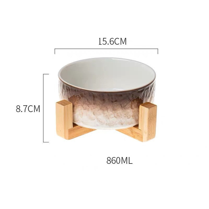 Elegant Ceramic Pet Bowl – Stylish Feeding for Cats & Dogs