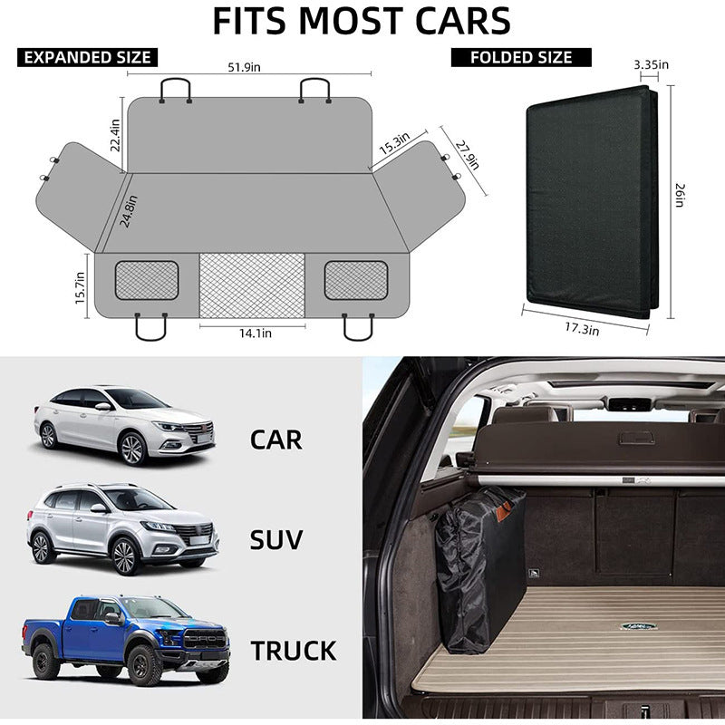 Waterproof Car Cushion Bed for Dogs – Durable, Travel-Ready Mat