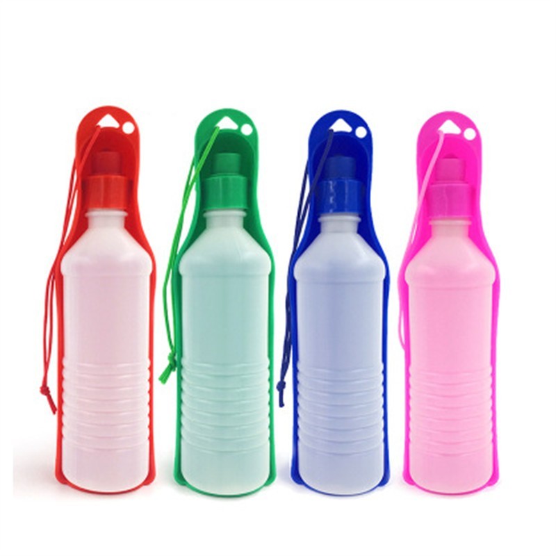 Travel Dog Water Bottle with Built-in Bowl