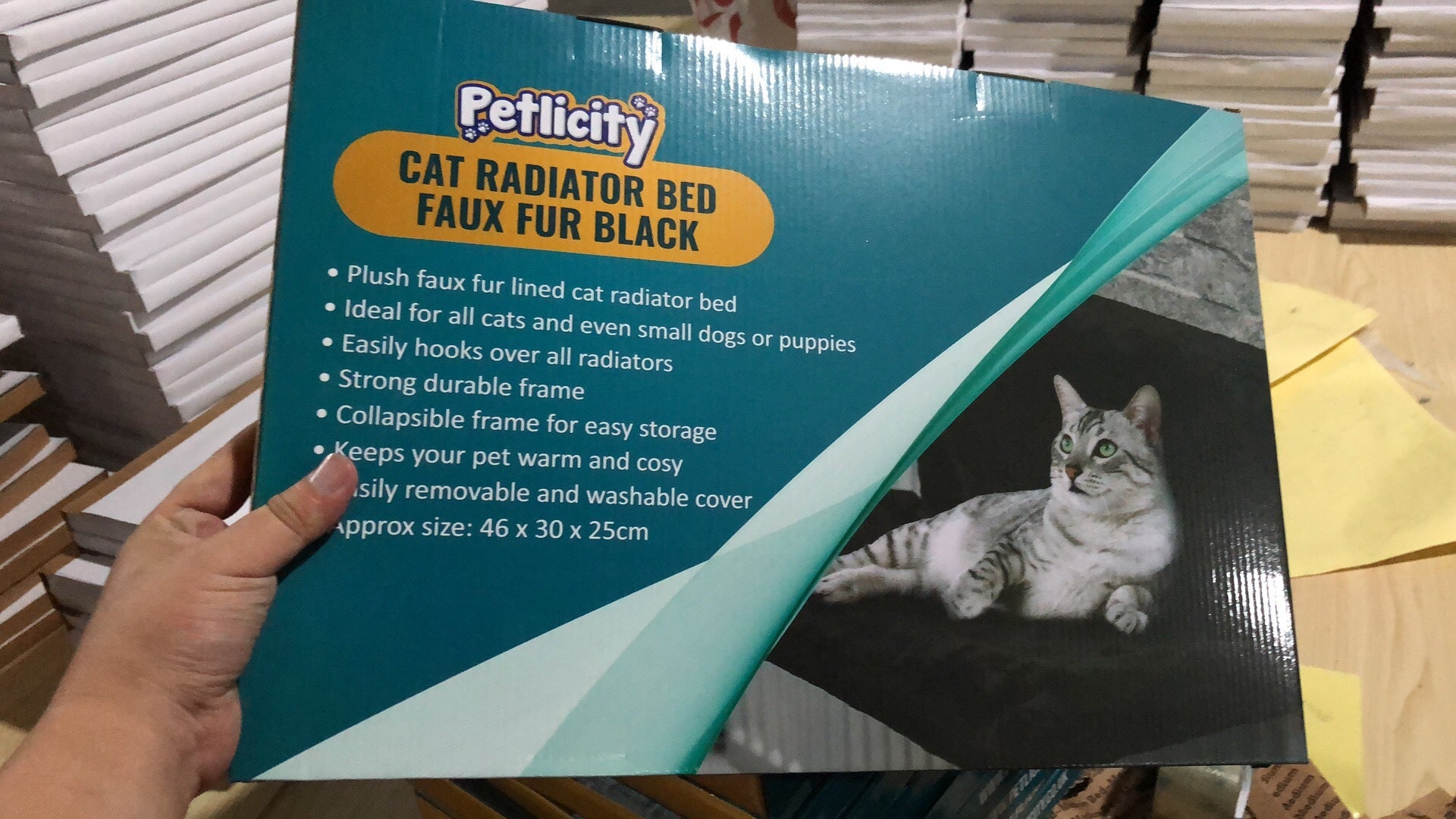 Elevated Cat Hammock Bed – Breathable Mesh, Removable Cover, Sturdy Frame
