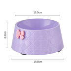 Bowknot Diamond Pet Feeding Bowl – Sweet & Stylish Feeder for Puppies & Cat