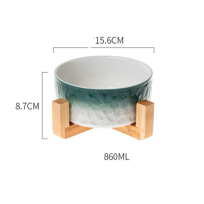 Elegant Ceramic Pet Bowl – Stylish Feeding for Cats & Dogs