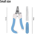 Ergonomic Cat Nail Clippers for Indoor Cats – Stainless Steel Trimmer for Cats, Kittens, Rabbits, and Small Pets – Non-Slip Grip, Safe & Quiet Grooming Tool