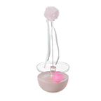 Self-Congratulating Funny Stick Tumbler Cat Toy – Interactive Wobble Ball with Feather,