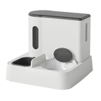 Automatic Pet Feeder & Water Dispenser | Integrated Double Bowls for Cats & Small Dogs