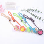 Cotton Rope Ball Toy – Interactive Chew & Fetch for Small & Medium Dogs