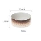 Elegant Ceramic Pet Bowl – Stylish Feeding for Cats & Dogs