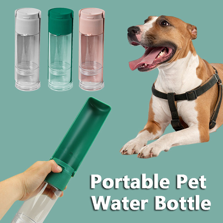 Portable Pet Water Bottle with Drinking Cup – Travel Hydration for Dogs & Cats