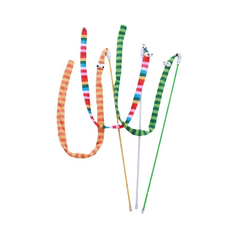 Interactive Plush Cat Wand Toy – Colorful Teaser Stick for Cats & Kittens – Engaging Playtime with Cute Shapes & Vibrant Colors